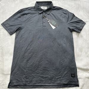 Linksoul Golf Polo Shirt Mens Small Performance Charcoal Gray Breathable Fabric‎
